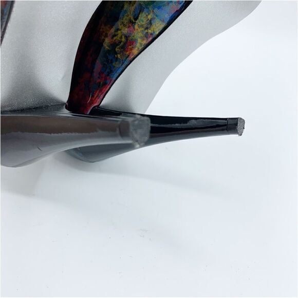 Jessica Simpson Retro Colorful Splatter Pattern Platform Stiletto Heels Sz 8 - Picture 11 of 14